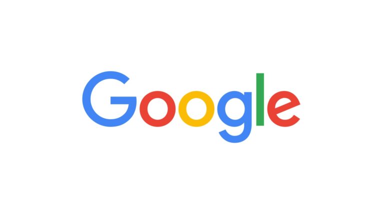 Il logo ufficiale e attuale di Google con lettere colorate su sfondo bianco.