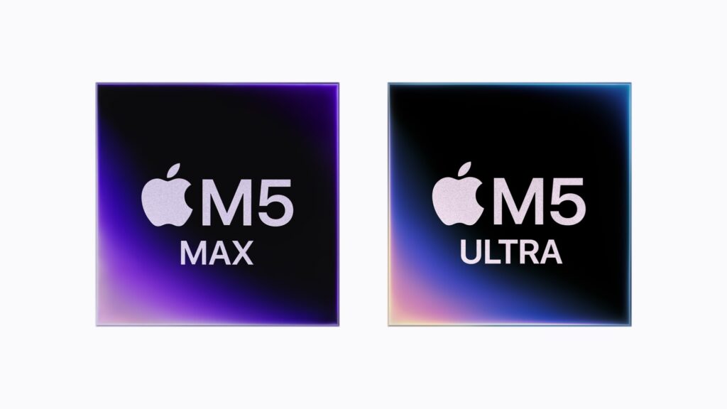 I chip M5 Max e M5 Ultra.