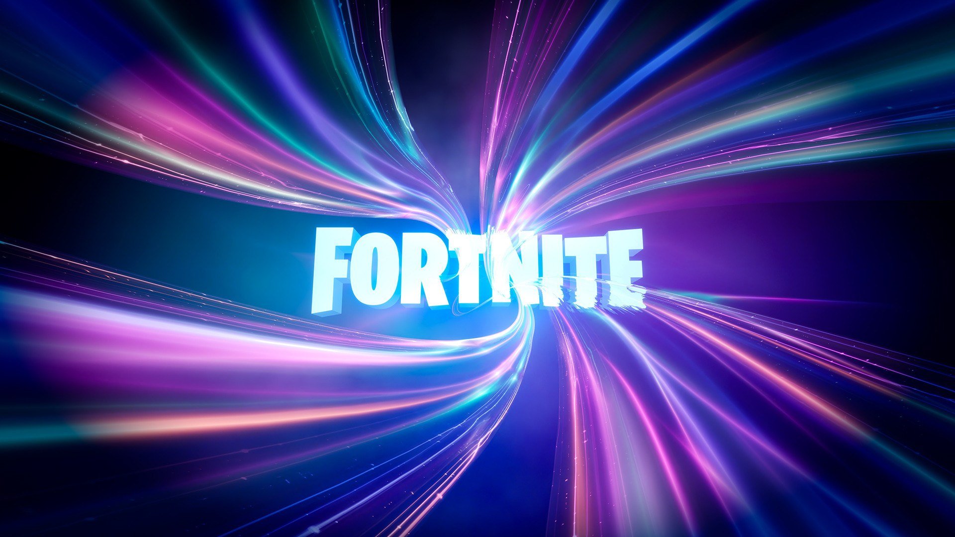 Grafica astratta ad alta risoluzione con motivi esagonali e icone dei servizi Epic Games.
