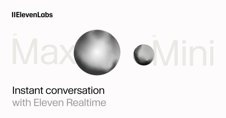 Eleven Realtime di ElevenLabs: due modelli vocali, Mini e Max