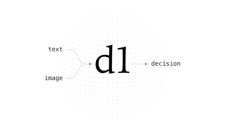 Schema grafico del modello d1 di Liquid AI che unisce testo e immagini per generare una decisione.