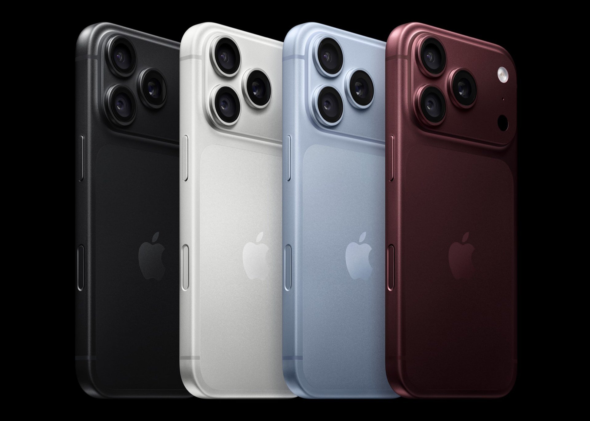Un iPhone in orizzontale mostra l'interfaccia di registrazione dell'app fotocamera.